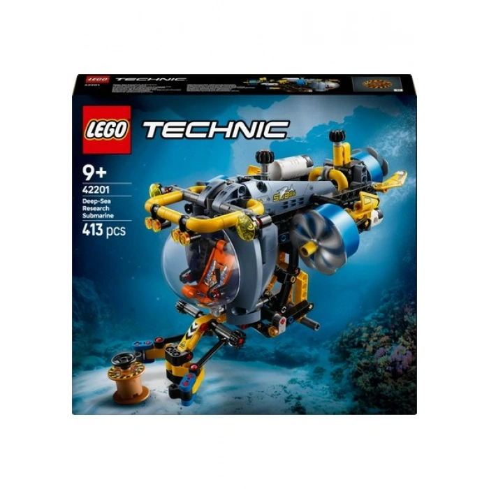LEGO® Technic Derin Deniz Araştırma Denizaltısı 42201 - 9 Yaş & Üzeri Çocuklar için Yaratıcı Oyuncak Yapım Seti (413 P)