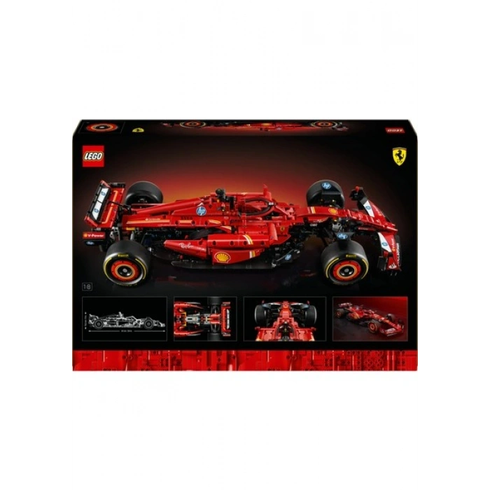 LEGO® Technic Ferrari SF-24 F1 Araba 42207 - Yetişkinler için Koleksiyonluk Yaratıcı Model Yapım Seti (1361 Parça)