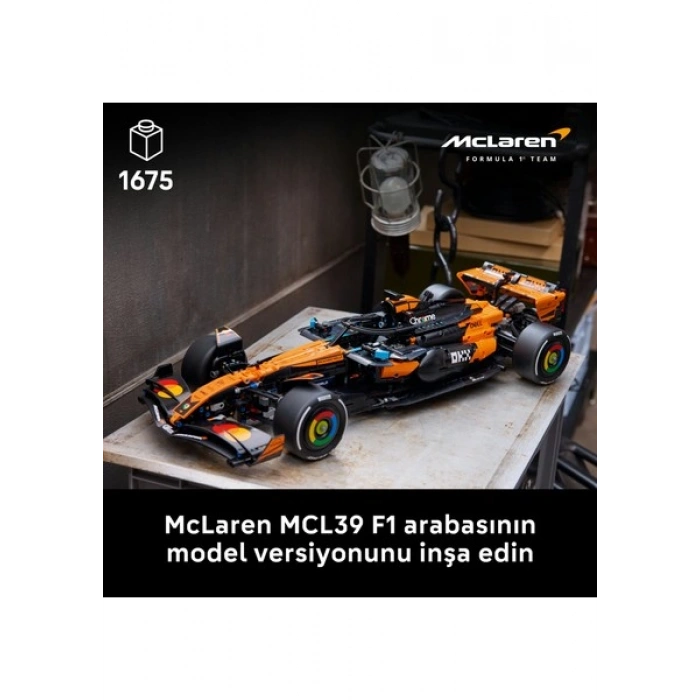 LEGO Technic™ Mclaren MCL39 F1® Araba 42228 - Yetişkinler Için 2025 Model Araba Içeren Yaratıcı Model Yapım Seti (1675 Parça)