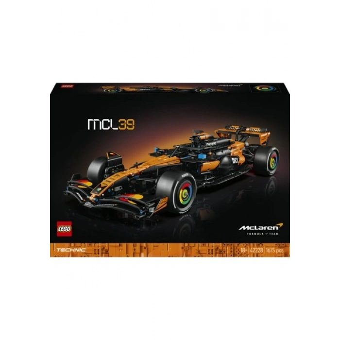 LEGO Technic™ Mclaren MCL39 F1® Araba 42228 - Yetişkinler Için 2025 Model Araba Içeren Yaratıcı Model Yapım Seti (1675 Parça)
