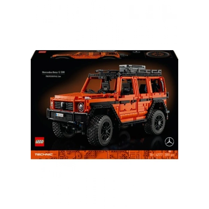 LEGO® Technic Mercedes-Benz G 500 PROFESSIONAL Line 42177 - Yetişkinler için Koleksiyonluk Model Yapım Seti (2891 P)