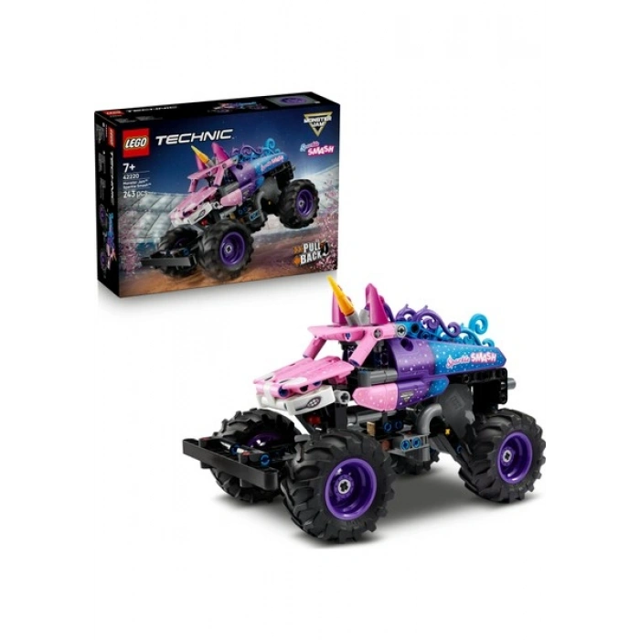 LEGO ® Technic Monster Jam™ Sparkle Smash™ Çek-Bırak 42220 - 7 Yaş ve Üzeri Çocuklar için Yaratıcı Oyuncak Yapım Seti (243 Parça)