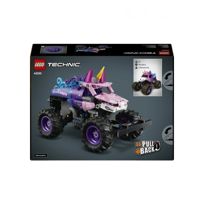 LEGO ® Technic Monster Jam™ Sparkle Smash™ Çek-Bırak 42220 - 7 Yaş ve Üzeri Çocuklar için Yaratıcı Oyuncak Yapım Seti (243 Parça)