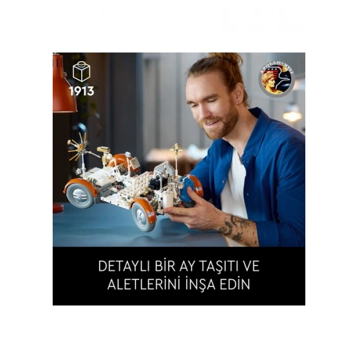 LEGO® Technic NASA Apollo Ay Taşıtı - LRV 42182 - Yetişkinler için Koleksiyonluk Yaratıcı Model Yapım Seti (1913 Parça)
