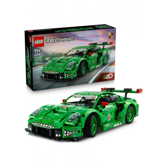 LEGO® Technic Porsche 911 GT3 R REXY AO Racing Araba 42224 - 11 Yaş ve Üzeri Çocuklar için Model Araba Yapım Seti (1313 Parça)