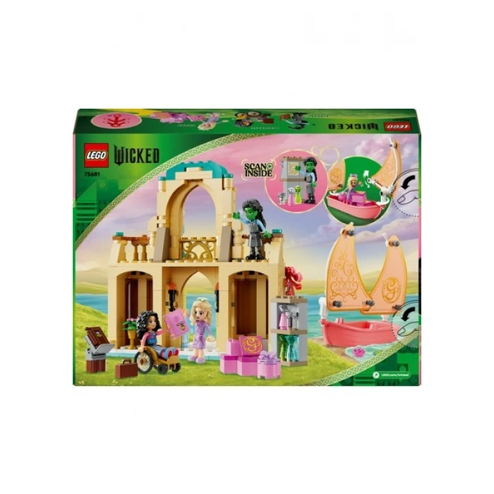 LEGO® Wicked Glinda, Elphaba ve Nessarose, Shiz Üniversitesi’nde 75681 - 7 Yaş & Üzeri Çocuklar için Oyuncak Yapım Seti (304 P)