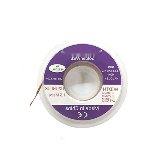 Lehim Sökme Fitili, 1.5mm Kalınlık