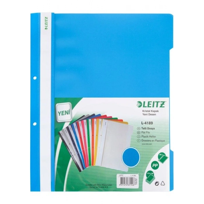 Leitz 4189 Telli Dosya Mavi 50li Paket