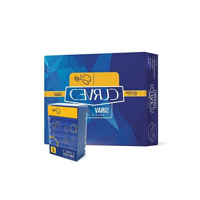 Leke Bırakmayan 8li Sınav Silgisi - Silka Curved