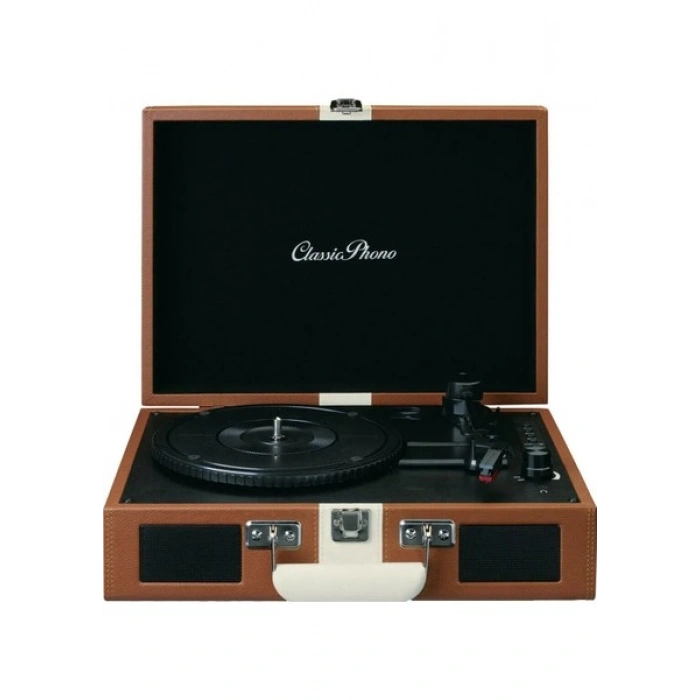 Lenco Classic Phono TT-120 Şarjlı Bluetoothlu Pikap Kahverengi Retro Tasarımlı Kalite