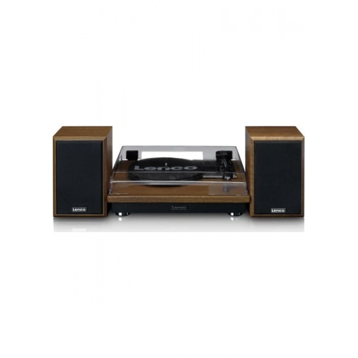 Lenco LS-100 WD Bluetoothlu Hoparlörlü Ahşap Pikap Plak Çalar