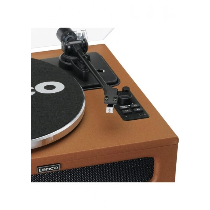 Lenco LS-430BN 4 Dahili Hoparlörlü Bluetoothlu Pikap Plak Çalar Kahverengi