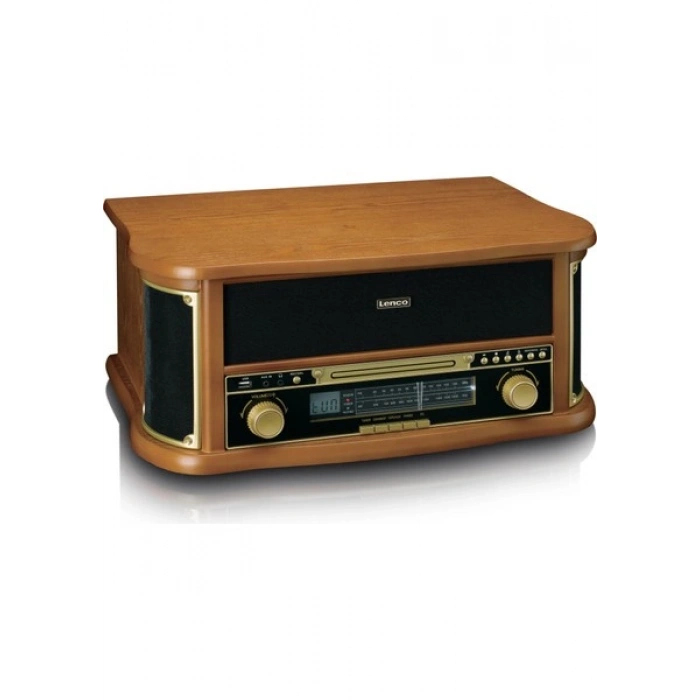 Lenco TCD-2551WD - Ahşap Retro Bluetooth Pikap