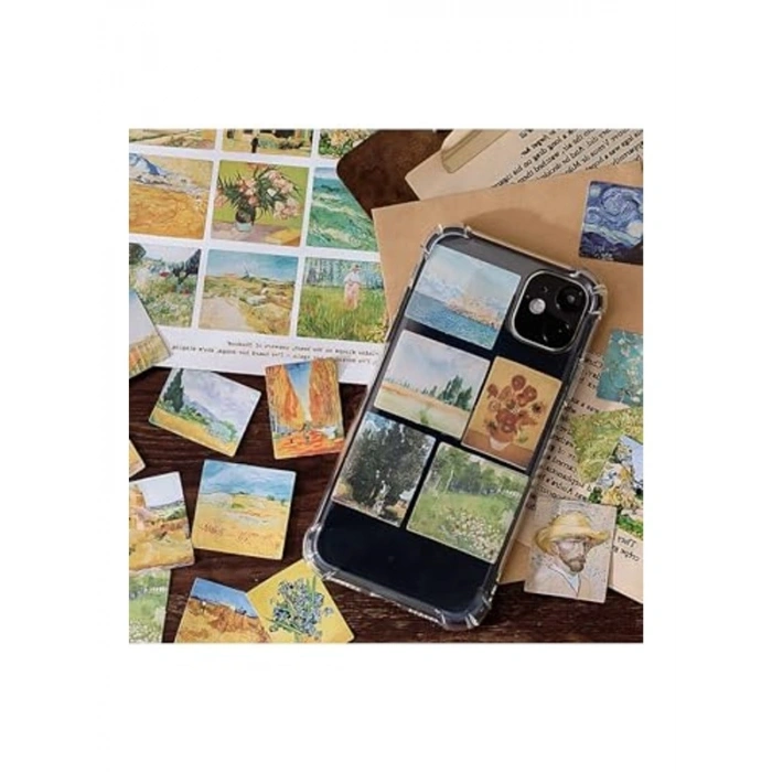 Leonardo Da Vinci Temalı Sticker Seti, 45 Adet, Bullet Journal için