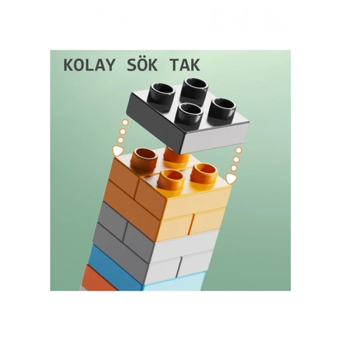 Lerarning Fun Marble Run Blok Yapı Seti 77 Parça - Tren