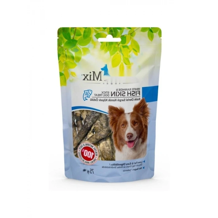 Lezzetli Balık Derisi Sargılı Kemik Ödülü - 75 Gr