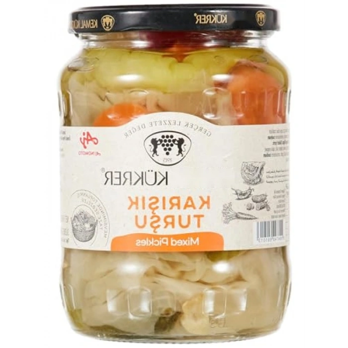 Lezzetli Karışık Turşu - Cam Kavanoz 650 gr