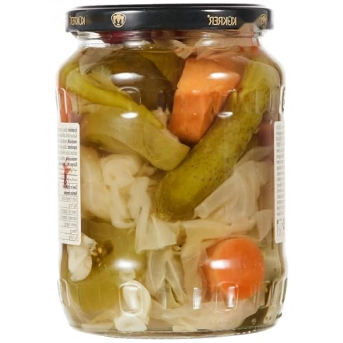 Lezzetli Karışık Turşu - Cam Kavanoz 650 gr