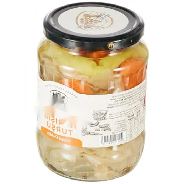 Lezzetli Karışık Turşu - Cam Kavanoz 650 gr