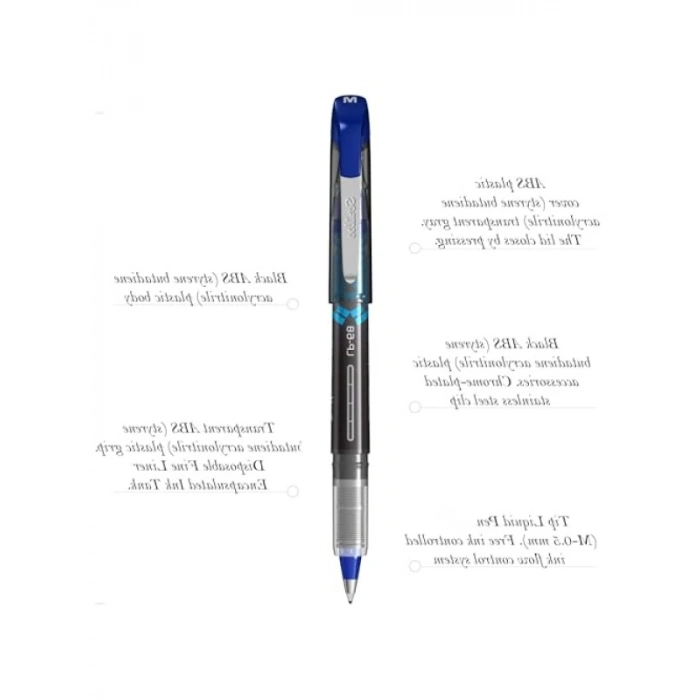 Likid Kalem Seti - 12li Ambalaj Mavi 0.7 mm