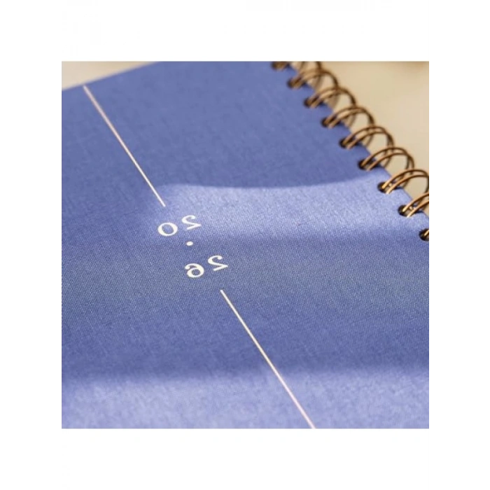 Lila Renkli A5 Spiralli Haftalık Ajanda - 2026 Modeli