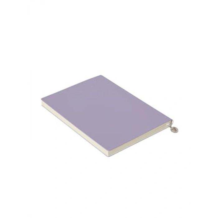 Lila Renkli Esnek Kapak Çizgili Defter, 14.8x21 cm