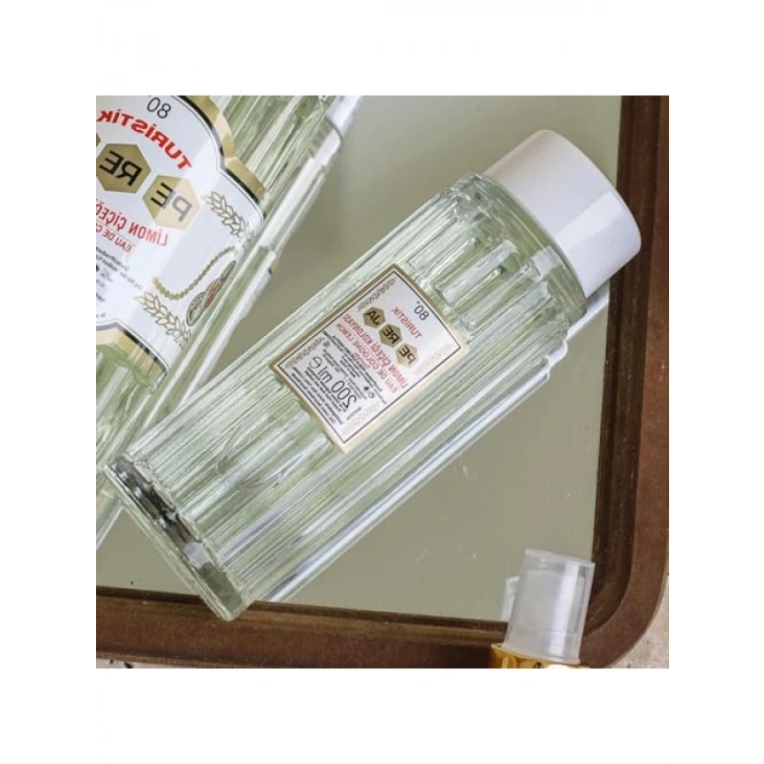 Limon Kokulu Ferahlatıcı Kolonya 200 ml Cam Şişede