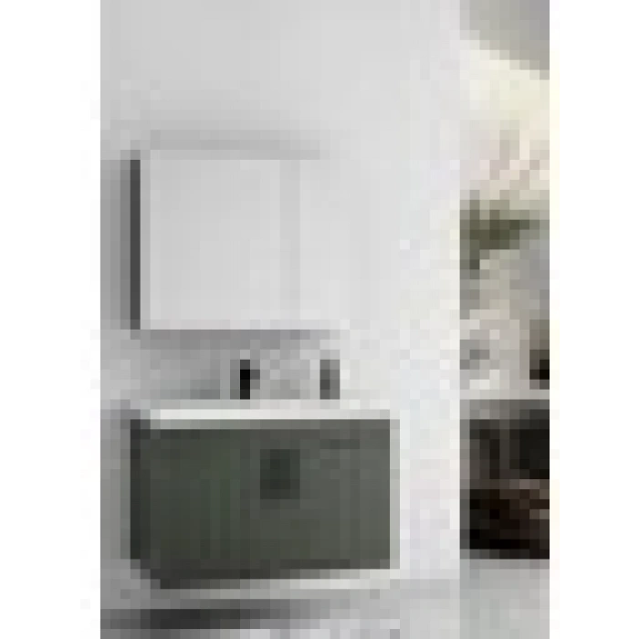 Lizbon 80 cm Lake Yeşil Banyo Dolabı