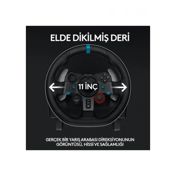 Logitech G G29 PS5, PS4 ve PC ile Uyumlu Driving Force Yarış Direksiyonu - Siyah