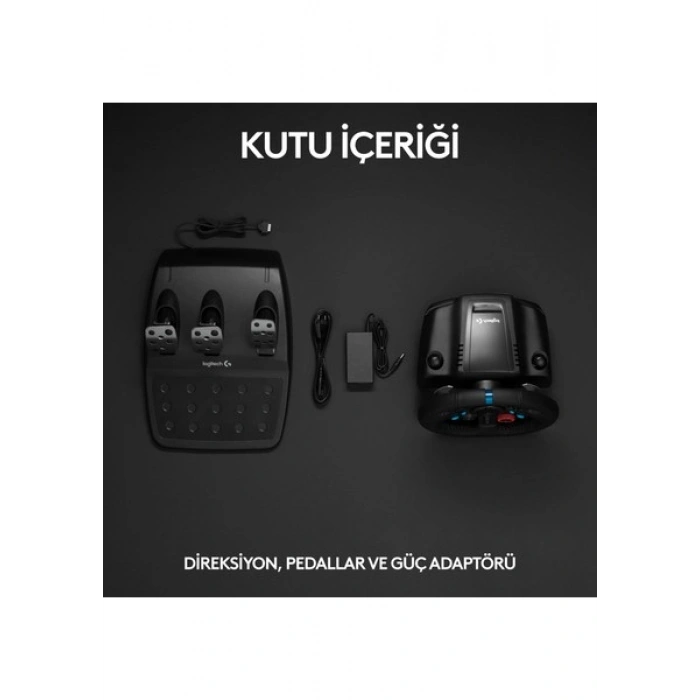 Logitech G G29 PS5, PS4 ve PC ile Uyumlu Driving Force Yarış Direksiyonu - Siyah