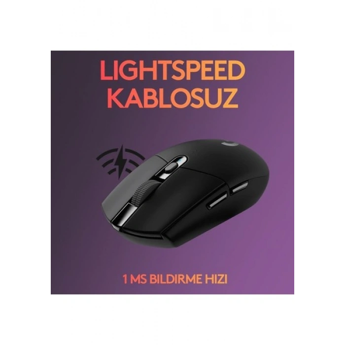 Logitech G G305 LIGHTSPEED 12.000 DPI Kablosuz Oyuncu Mouse - Siyah