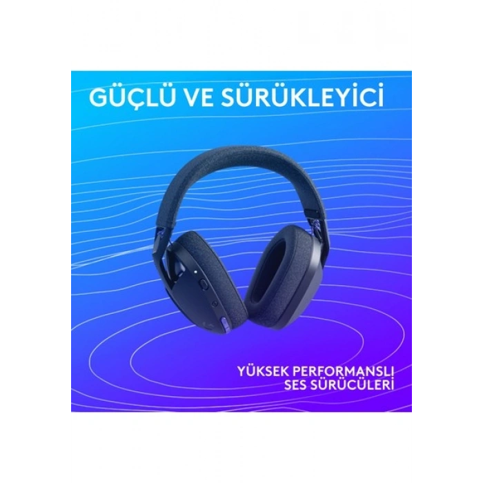 Logitech G G321 Lıghtspeed Bluetooth Kablosuz Hafif Konforlu Mikrofonlu Oyuncu Kulaklığı, Siyah