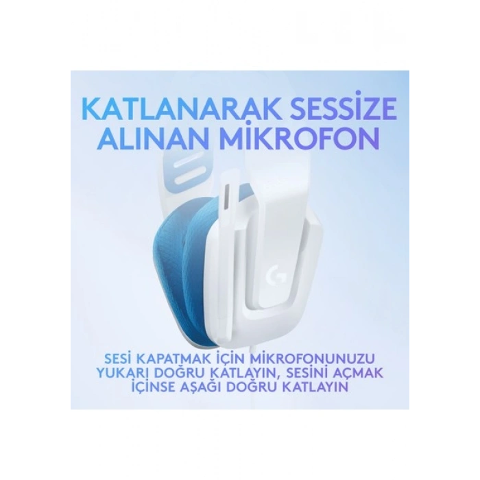 Logitech G G335 Kablolu Oyuncu Kulaklığı - Beyaz