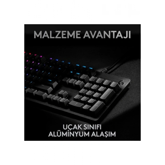 Logitech G G512 Carbon LIGHTSYNC RGB GX Brown Mekanik Oyun Klavyesi - Siyah