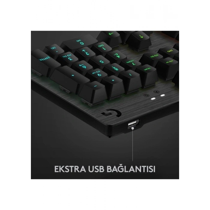 Logitech G G512 Carbon LIGHTSYNC RGB GX Brown Mekanik Oyun Klavyesi - Siyah