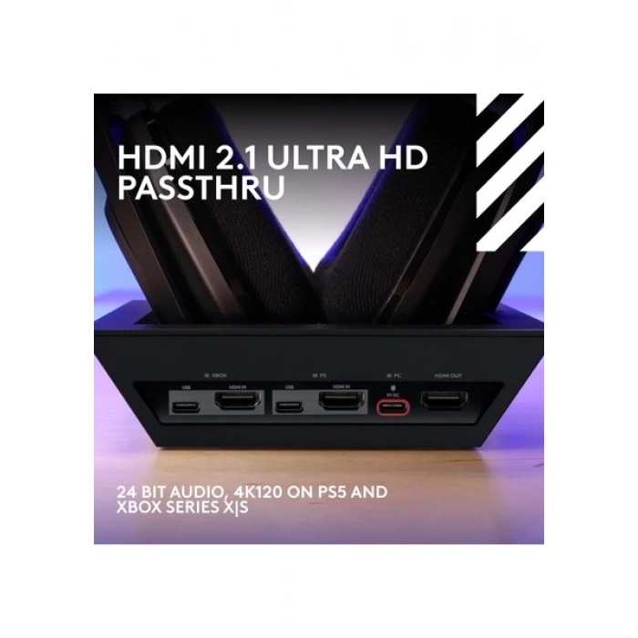 Logitech Logitech Astro A50 x Lıghtspeed Ps/pc/mac/xbox Için Baz Istasyonlu Kablosuz Oyuncu Kulaklığı, Siyah