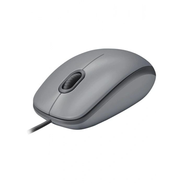 Logitech M110 Sessiz Tam Boyutlu Kablolu Usb-A Bağlantılı Optik Mouse - Gri