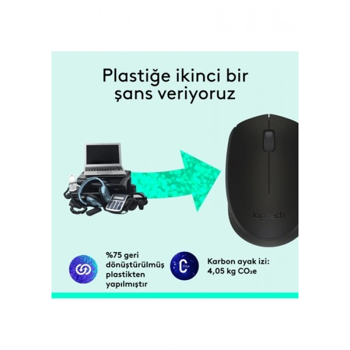 Logitech M171 Kablosuz Usb Siyah Mouse