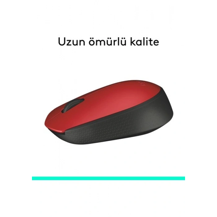 Logitech M171 USB Kırmızı Kablosuz Mouse