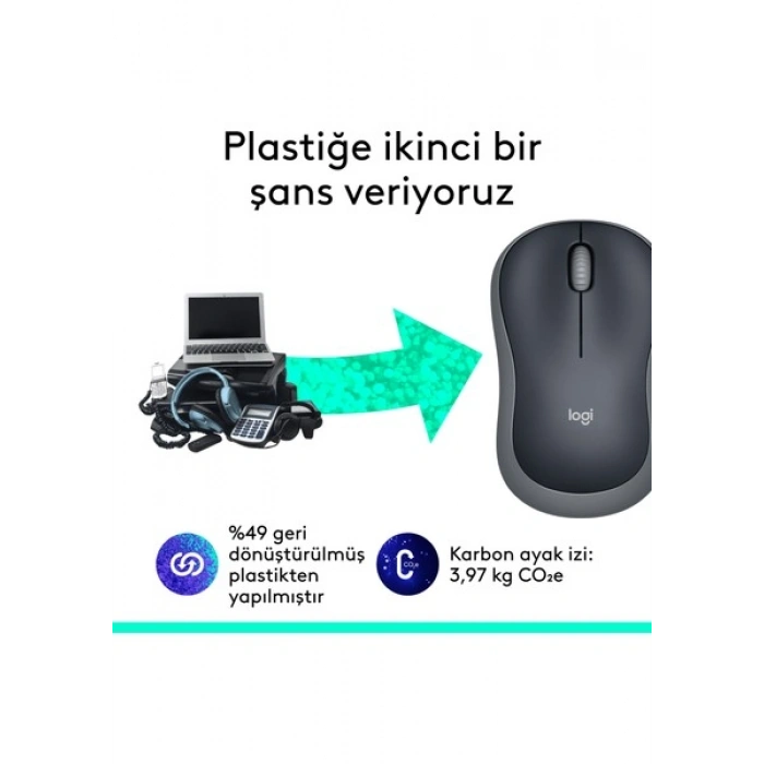 Logitech M185 Kablosuz Gri Mouse