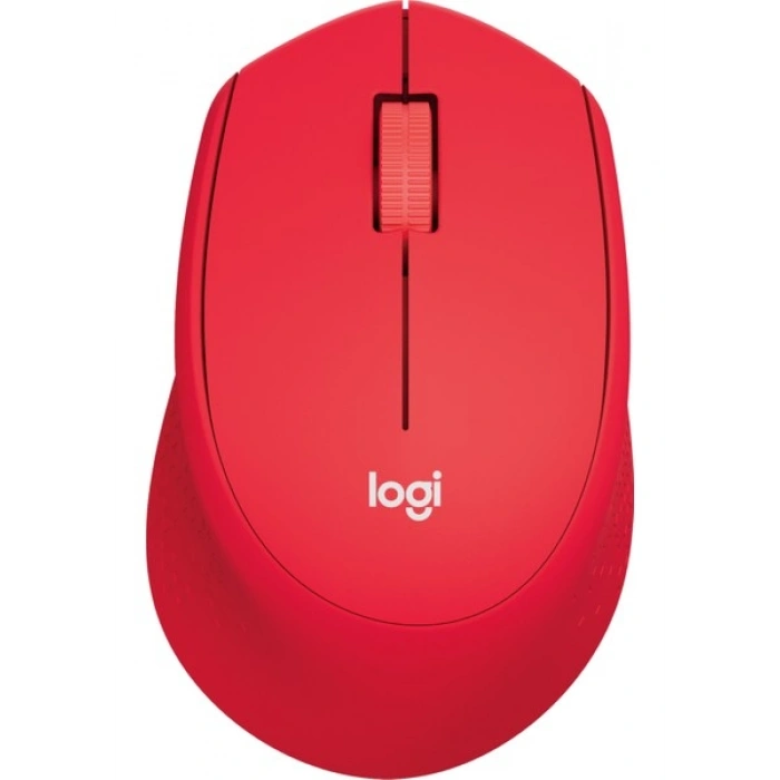 Logitech M330 Sessiz Kablosuz Optik Mouse - Kırmızı