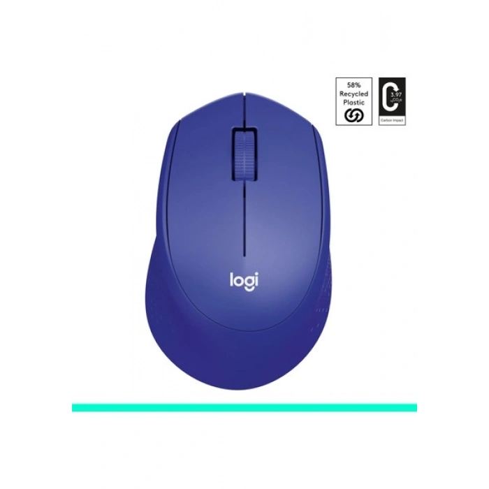 Logitech M330 Sessiz Kablosuz Optik Mouse - Mavi