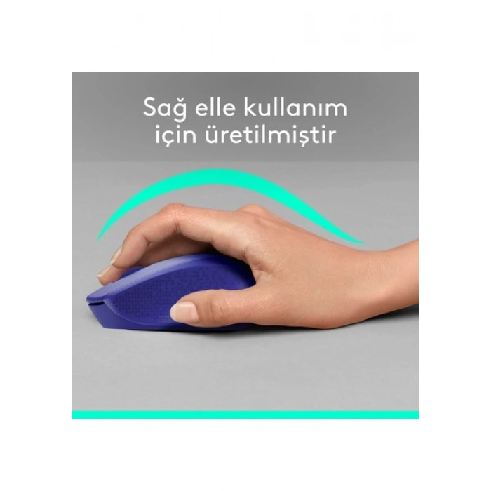 Logitech M330 Sessiz Kablosuz Optik Mouse - Mavi