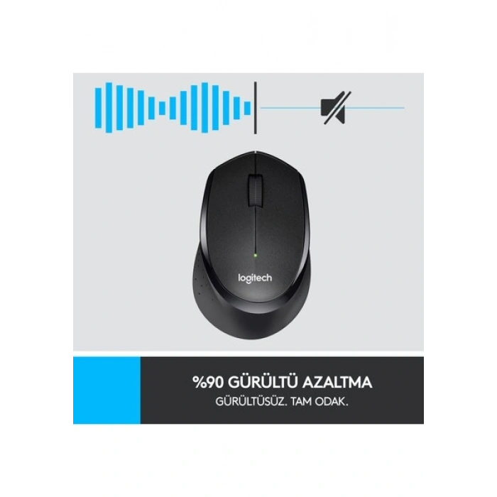 LOGITECH M330 SILENT KABLOSUZ SİYAH 910-004909