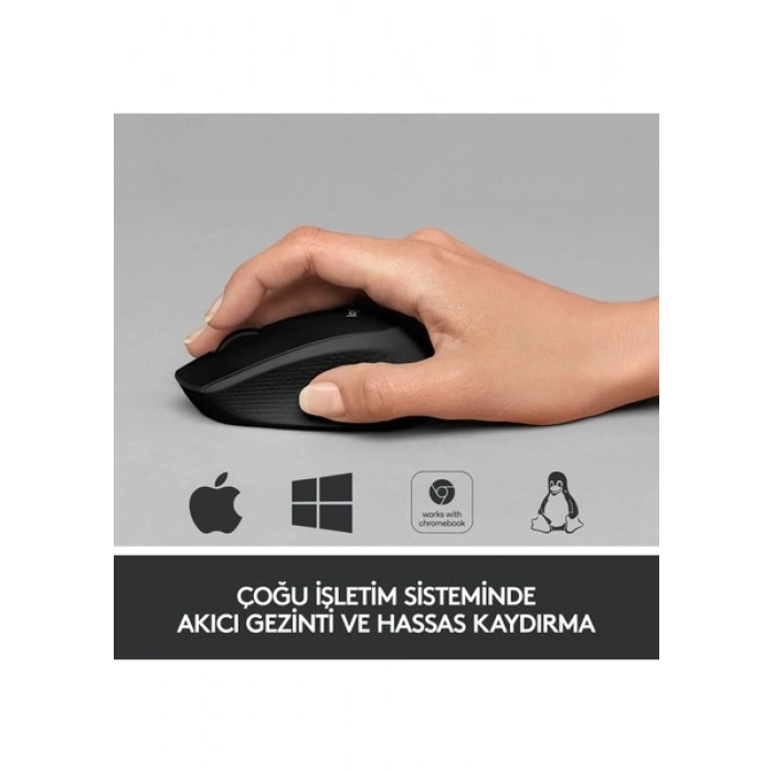 LOGITECH M330 SILENT KABLOSUZ SİYAH 910-004909