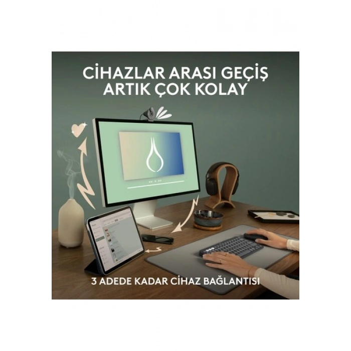Logitech M350s Pebble 2 Bluetooth Kablosuz Sessiz Kompakt Mouse - Siyah