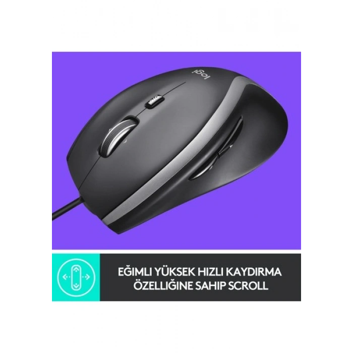 Logitech M500S 4.000 DPI Gelişmiş USB Kablolu Mouse - Siyah