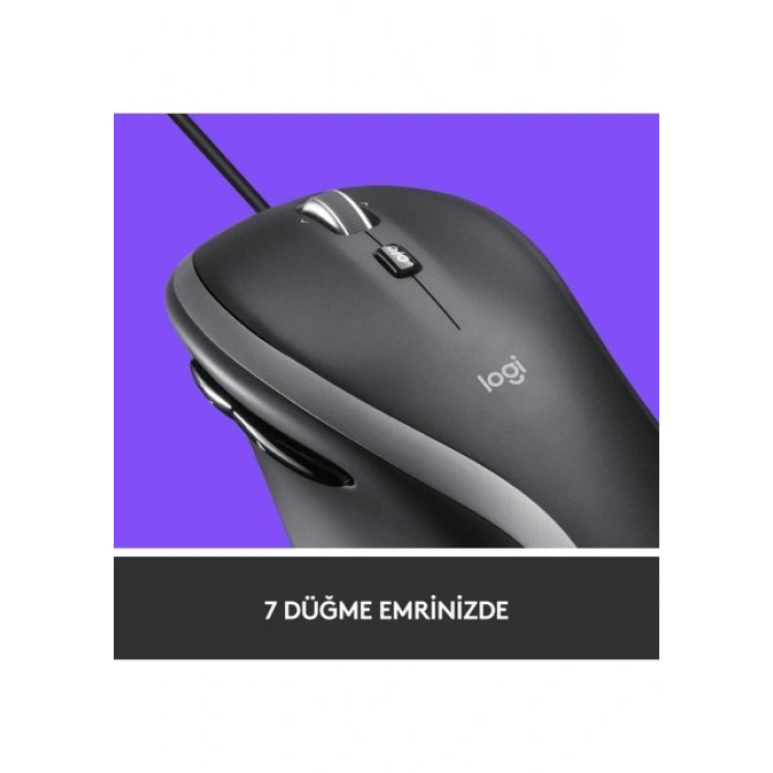Logitech M500S 4.000 DPI Gelişmiş USB Kablolu Mouse - Siyah