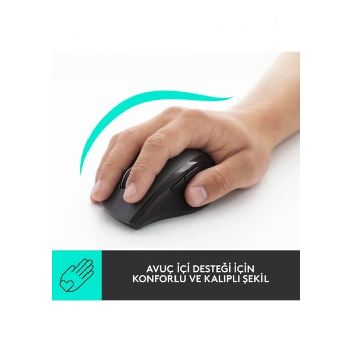 Logitech M705 Marathon 1000 DPI Kablosuz Mouse - Siyah