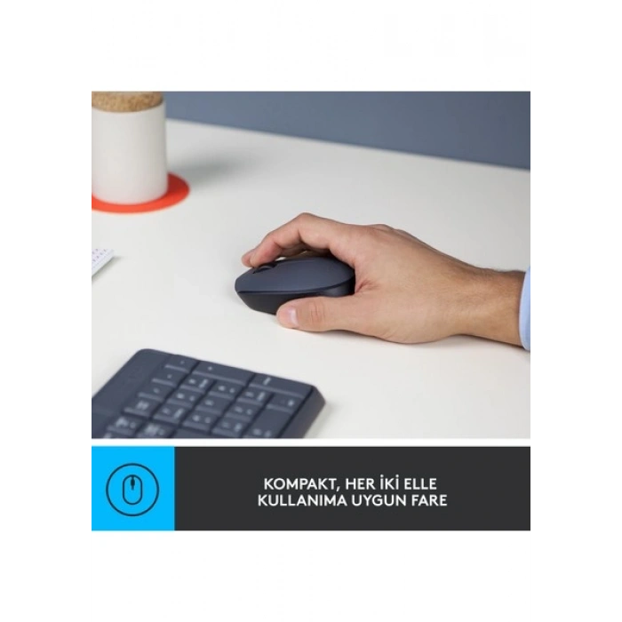 Logitech MK235 Kablosuz Q Klavye Mouse Seti